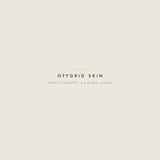 Offgrid Skin - product photography coming soon